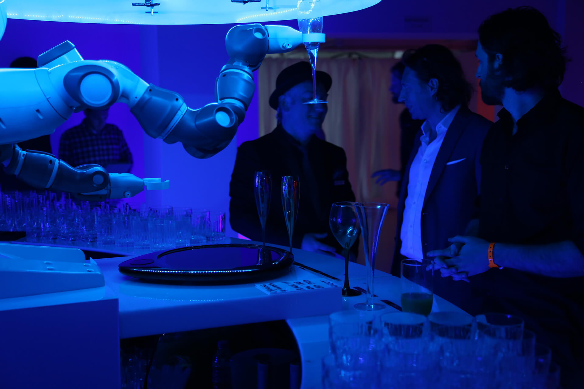 ABB YuMi robot making a cocktail