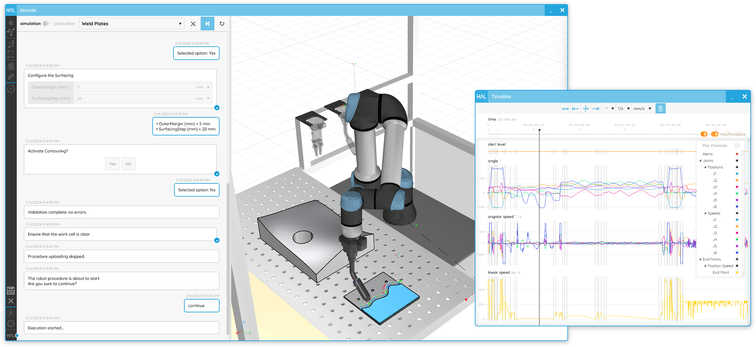 DECODE Best programming software for Universal Robots - Alternative to ROS - Universal Robot simulation software - simulation software for Universal Robots Cobots - UR5 - UR10 - UR20 - Universal Robot Arm